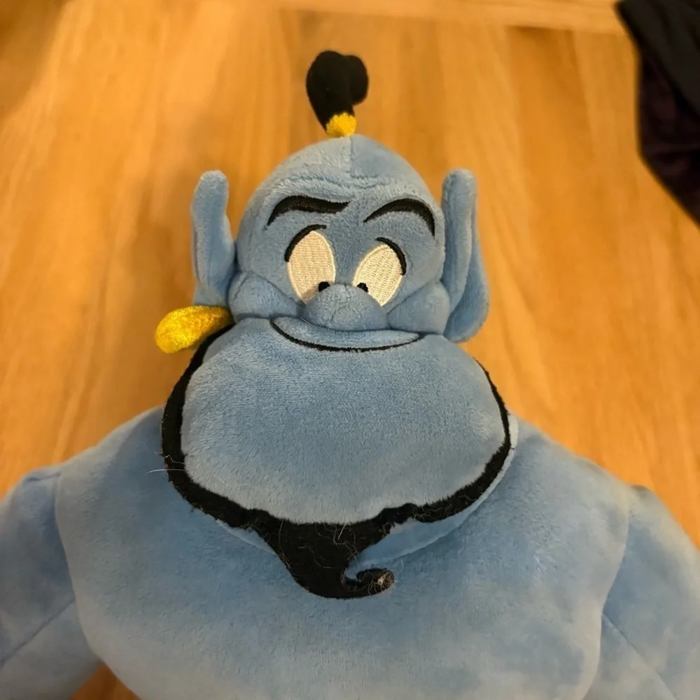 Disney Authentic Aladdin The Genie Embroidered Plush Toy Doll Large 21”